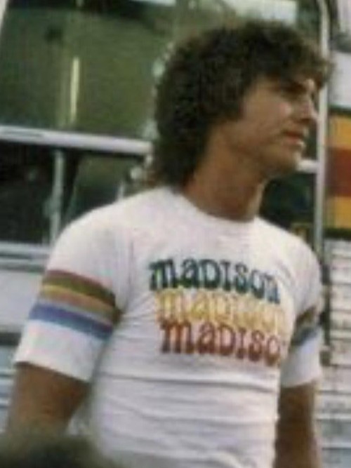 Scout alumnus, Ron Detman modeling the original shirt