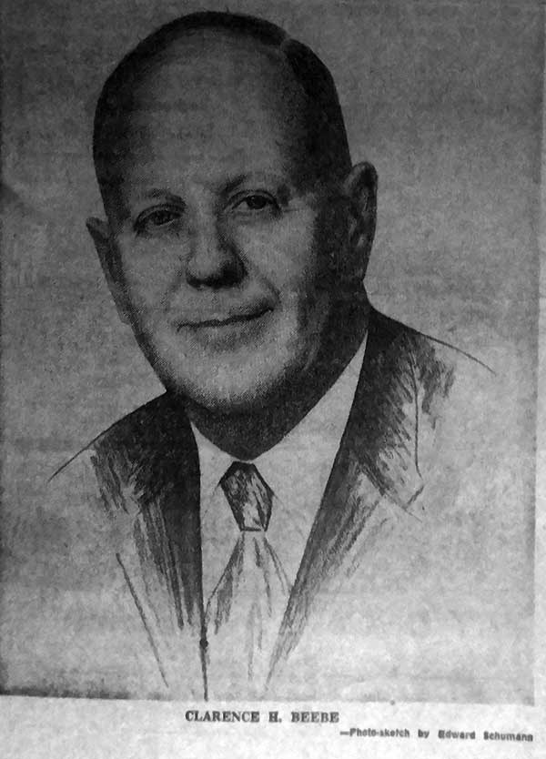 Charcoal portrait created by Madison, Wisconsin artist Edward E. Schumann